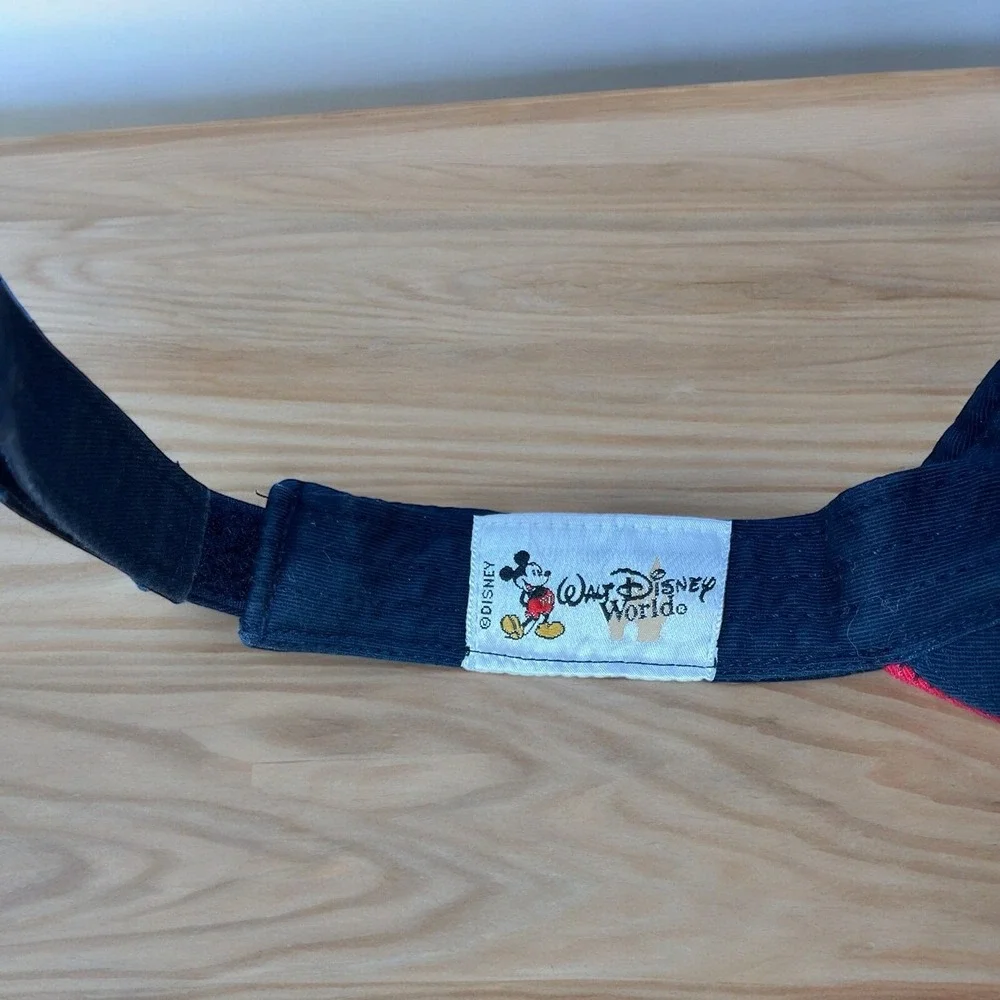 Walt Disney World Blue Mickey Mouse Youth Visor Embroidered Vintage‎